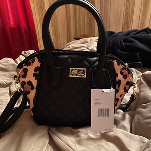Betsey Johnson Leopard Satchel Crossbody